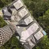 Calcetines de Color Sólido para Hombre de Cintura Baja de Malla para Aire Acondicionado de Caña Media de Algodón y Malla Absorbentes de Sudor Casuales para Aire Acondicionado