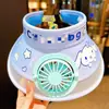 Sombrero de Sol Recargable para Niños con Ventilador, Estilo Delgado de Verano, Sombrero de Sol para Viajes al Aire Libre para Niños, Niños y Niñas, Sombrero de Sol de Parte Superior Abierta