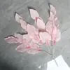 Planta Artificial Hojas de Toronja de 4 Puntas Decoración de Boda Guía de Techo Material de Flores Fabricante Mayorista Transfronterizo Hojas de Caqui