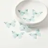 Acessórios de Borboleta Simulada de Camada Dupla DIY Feitos à Mão Estéreo Borboleta Pequena Decorações para Roupas Tecido Acessórios de Borboleta Simulada