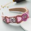 Diadema Homing Tendencia de Moda Europea y Americana Diadema Barroca de Diamantes de Cristal Brillante Cueva para el Cabello Accesorios para el Cabello Retro de Alta Gama para Mujer