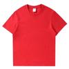 Camisetas Blancas de Algodón Puro con Cuello Redondo y Manga Corta para Hombres y Mujeres con Impresión de Logo, Camisas Publicitarias Culturales, Comercio Exterior Transfronterizo
