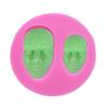 Molde de silicona para mascarilla facial, molde decorativo para pastel de chocolate y azúcar, herramientas para hornear DIY