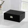 Caja de Joyería de Terciopelo de Gran Capacidad Caja de Decoración para Joyería Caja de Almacenamiento para Collares Pendientes Aretes Regalo de Boda Boda