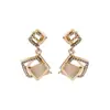 Pendientes Geométricos de Plata 925 para Mujer, Pendientes de Gama Alta, Nuevos Pendientes Elegantes Tendencia 2020 de Celebridad de Internet Coreana