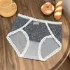 Nuevas bragas sexys de malla para mujer, estampado floral, tiro medio, corte alto, estilo francés sexy, bonito ribete de encaje, diseño de mariposa