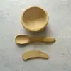 Amazon Temu Venta Caliente Tazón de Bambú para Mascarilla Cuchara Raspador Juego de Tres Piezas Palo para Mascarilla Herramientas Caseras DIY LOGOTIPO