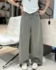Jeans de cintura alta e perna larga para mulheres, novo estilo primavera e outono 2026, calças retas soltas, emagrecimento, com caimento, calças compridas até o chão