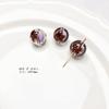 Série de Natal gota de óleo sanduíche acrílico contas redondas frisado diy artesanal colar pulseira material brinco acessórios