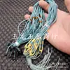 Corda de pingente amarela de cigarra ajustável corda de pingente de jade Hetian de jade grosso corda de fio de jade colar corda atacado