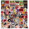 102 pegatinas de bandas de música ROCK, pegatinas de grafiti de dibujos animados de Amazon, pegatinas para equipaje de motocicleta