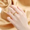Anillo de cuentas redondas de doble capa simple para dedo de comida anillo para dedo femenino anillo liso anillo abierto diseño de nicho anillo de cola joyería al por mayor personalizado