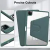 Cabello liso de fábrica para ipadPro11 funda de cuero acrílica giratoria iPad10.2 con ranura para lápiz air11 funda protectora