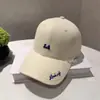 Gorra de Béisbol Dura con Visera Ancha para Hombres y Mujeres, Diseño Coreano para Circunferencia de Cabeza Grande, con Letras Bordadas, Protección Solar Pequeña que Muestra el Rostro