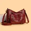 Bolso tote de textura de cuero suave para mujer, nuevo modelo 2026, simple y elegante, bolso versátil para mamá, bolso grande de hombro y cruzado para mujer