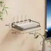 Rack de parede para TV wifi, suporte de parede para decodificador, roteador, caixa de armazenamento, suporte sem furos