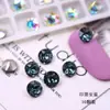 K9 Nuevos Pedrería de Uñas Redondas de 6 mm con Base Puntiaguda de Gama Alta, Pedrería Tridimensional Super Brillante para Decoración de Uñas de Vidrio DIY