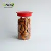 Botella de Plástico Transparente de 350ml Tarro para Empaque de Regalo Tarro Sellado Grado Alimenticio para Comida de Mascotas Tarro de Plástico para Nueces Tarro de Plástico Redondo