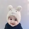 Chapéu de bebê Outono e Inverno Bonito Inverno Infantil Bebê Lã Chapéu Proteção Auditiva Bebê Chapéu de Malha Amazon Comércio Exterior