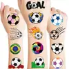 Pegatinas de Tatuaje Power-Up de Fútbol Deportivo para la Copa del Mundo Transfronteriza