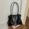 Bolsa tote grande e simples da Shuai Mi para o dia a dia, nova bolsa de ombro estilosa e casual