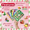 Feliz Natal Papai Noel Adesivo Natal impermeável envelope garrafa de água artesanato scrapbook manual adesivo