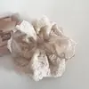 Anillo para el pelo de malla de encaje estilo francés suave, nuevo estilo, elegante, para coleta baja, bola para el pelo, accesorios para el pelo
