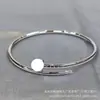 Pulseira Fina de Unha de Alto Padrão Banhada a Ouro com Diamantes nas Pontas, Pulseira de Casal, Espessamente Banhada a Ouro Rosa 18K, Luxo Leve, Estilo Europeu e Americano, Disponível para Dropshipping