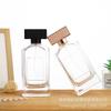 Frasco de Perfume Retangular com Borrifador Baioneta de Névoa Fina, Conjunto de Frascos Vazios de Vidro Transparente, Frasco Amostra de Perfume