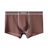 2025 Nuevo Verano Ropa Interior de Seda de Hielo para Hombre Color Sólido Cintura Media Calzoncillos Bóxer Transpirables Talla Grande Una Pieza Venta Caliente