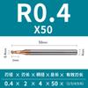 Cuchillo de bola de ranura profunda de 55 grados cuchillo de microcamino aluminio recubierto de acero alto brillo cuello largo ranura profunda acero de tungsteno aleación dura fresa