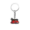 Llavero Colgante Camión de Bomberos Goma Suave PVC Hebilla Decorativa DIY Adorno para Mochila Amazon Regalos Pequeños Decorativos Venta al por Mayor