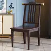 Nueva Silla de Comedor Estilo Chino Silla de Comedor de Madera Maciza Silla con Respaldo para el Hogar Silla Taburete de Lujo Ligero de Madera para Restaurante Hotel Comercial Silla Sombrero Oficial