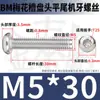 Tornillos Torx Cabeza Redonda Bm de Acero Inoxidable 304 Tornillos Antirrobo Cabeza Plana Torx M2M2.5M3M4M5M6