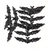 12 electroforesis negro explosión DIY aleación de zinc araña murciélago amuleto animal colgante accesorios para equipaje
