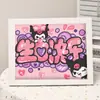 Pintura de Diamantes para Niños al por Mayor Pintura de Pegar Pegatinas de Diamantes con Marco de Fotos Paquete de Materiales Hechos a Mano DIY Mampostería Completa de Diamantes de Dibujos Animados