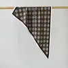 Lenço de Cabeça Estilo Étnico, Lenço Triangular de Sarja Imitação de Seda com Estampa Paisley, Touca, Lenço Triangular com Estampa Paisley Atacado