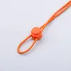 Fivela de Mola Colorida de Duas Aberturas Cadarços de Nylon para Bolsas e Sapatos Botões Ajustáveis para Casacos Cordão Elástico Botão Antiderrapante