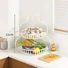 Prateleira de Armazenamento para Bancada de Cozinha Doméstica Cesta de Armazenamento de Legumes Multicamadas Cesta de Armazenamento para Cebola, Gengibre e Alho no Fogão Prateleira de Organização para Mesa