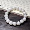 Pulseira de raiz de Bodhi de jade branco quente com garra de gato de carvão, atacado de fábrica, pulseira esculpida, joia macia para enrolar no dedo de estudante