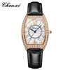 Reloj de Moda Trendy para Mujer Dawnlight con Barril de Vino y Diamantes, con Calendario, Resistente al Agua, Reloj de Cuarzo para Transmisión en Vivo Transfronteriza del Fabricante