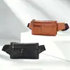 Riñonera personalizada, bolso cruzado de negocios, color liso, nueva bolsa cruzada casual para hombre, riñonera de cuero suave para hombre, bolso de hombro pequeño
