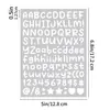 Pegatinas de Letras Inglesas 0.5 Tamaño Pequeño Decoración de Tarjetas de Felicitación Pegatinas de Letras para Álbumes de Recortes