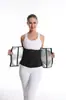 Roupa Moldadora Corporal de Íons de Prata Transfronteiriça Feminina Cinto de Fitness Esportivo com Zíper Fechamento em Botão Cinto Moldador Corporal de Suor
