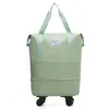 Bolsa de Viagem Grande Capacidade para Homens e Mulheres Bolsa de Bagagem Expansível Bolsa de Bagagem para Compras Armazenamento Bolsa de Bagagem Roda Universal Embarque de Negócios Dobrável