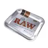 Bandeja para Cigarrillos de Hojalata Transfronteriza 34*27cm, Bandeja de Almacenamiento Cuadrada Grande con Patrón Metálico, Bandeja para Manejo de Tabaco