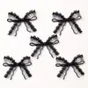 Borda de renda de tule franzida unilateral de 1,2 cm, elástico de alta elasticidade de nylon, acessórios DIY para tiaras infantis e roupas de bebê