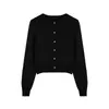 Senso de Design Nicho Vermelho Fino Pequeno Cardigã Feminino Outono Coreano Slim-fit Curto Manga Longa Suéter Jaqueta