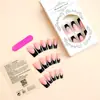 Uñas Portátiles de Venta Caliente Transfronteriza con Diseño de Tubería de Agua, Puntos de Mariposa y Pedrería, Uñas Postizas, Venta al por Mayor desde el Fabricante, Piezas de Uñas Portátiles