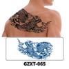 Suco de seio de flor tatuagem semipermanente flor grande braço tatuagem de ervas adesivos à prova d'água suor metade lâmina asas de flor tatuagem adesivos atacado